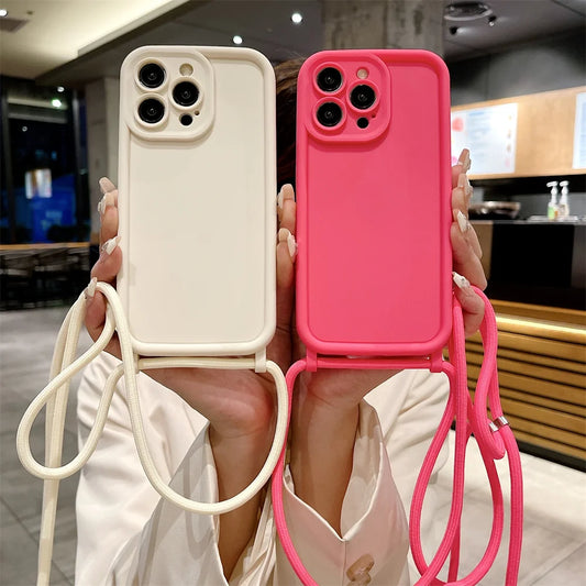 Coque Silicone avec Cordon